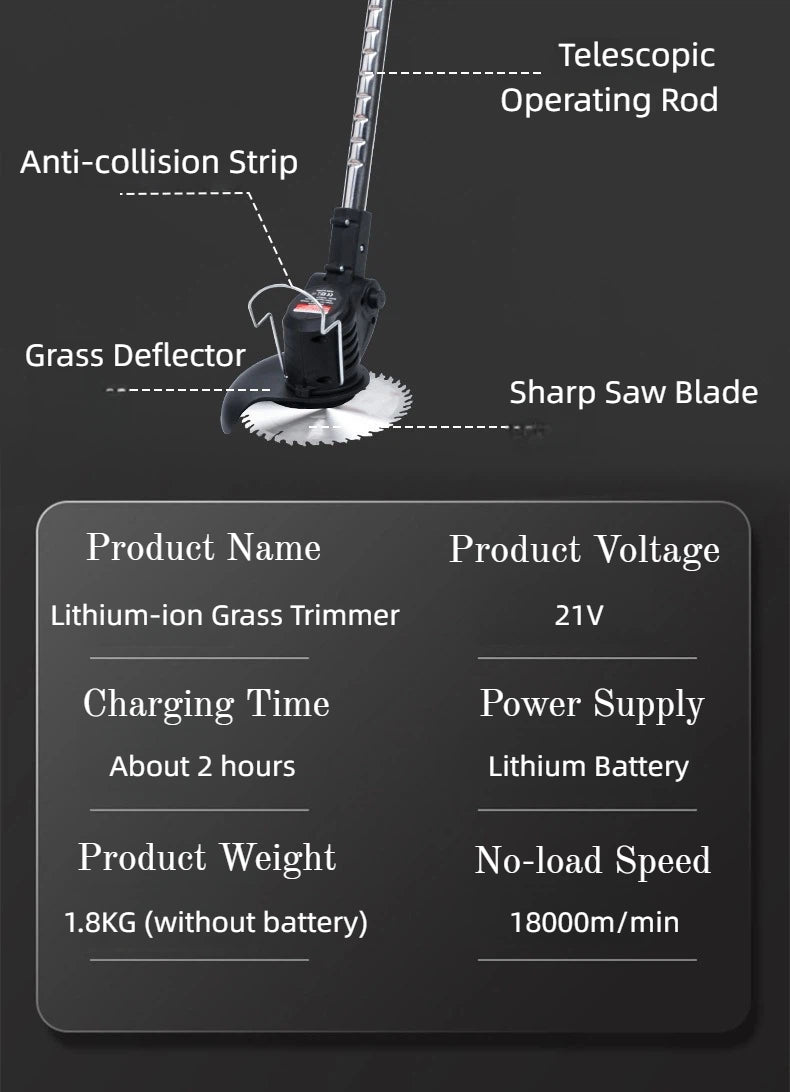 Portable Electric Lawnmower for Home Use
