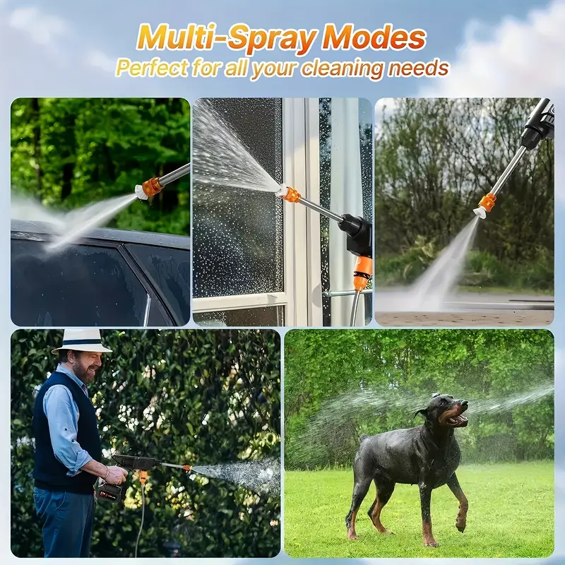 Wireless High-Pressure Car Wash Gun