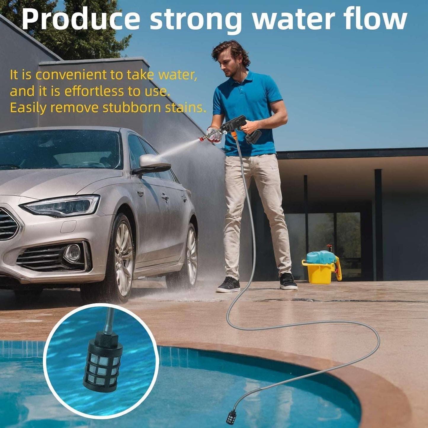 Wireless High-Pressure Car Wash Gun