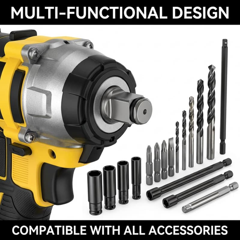 Brushless Cordless Electric Wrench