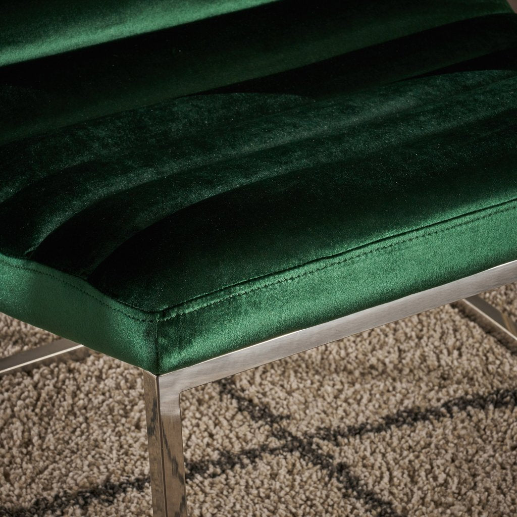 Glorie Emerald/Green Velvet Sofa Accent Chair ArmChair